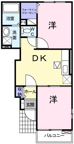 シエルブルーⅡ102間取り